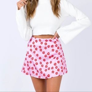 Princess Polly Pink Daisy Skirt